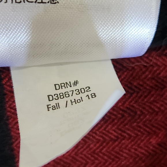 Eddie Bauer Classic Fit Flannel Shirt in Buffalo Check Plaid Red and Black - Picture 10 of 10